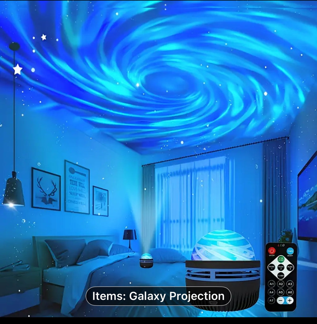 RGB LED Rotating Projector Light
