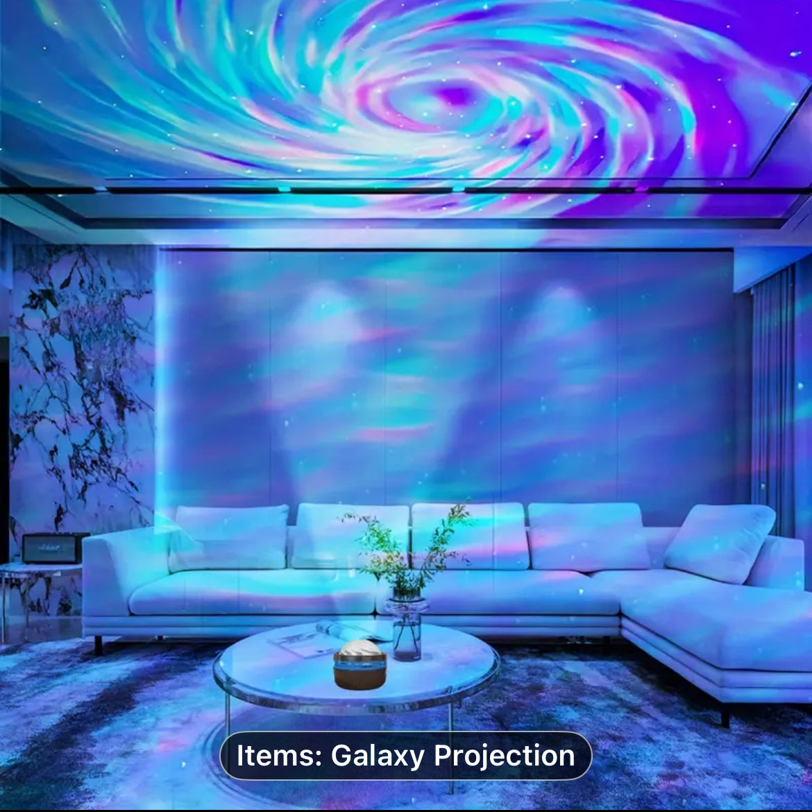 RGB LED Rotating Projector Light