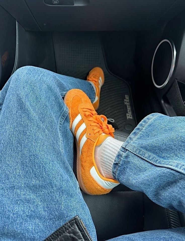 Orange Adidas Sambas