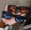 2 Pairs of Men's and Women's Fashionable Retro Square Glasses