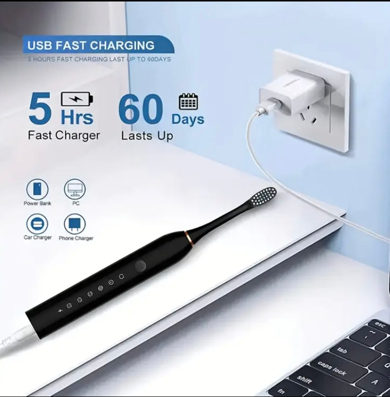 6-Speed Mode Smart Timer Electric Toothbrush