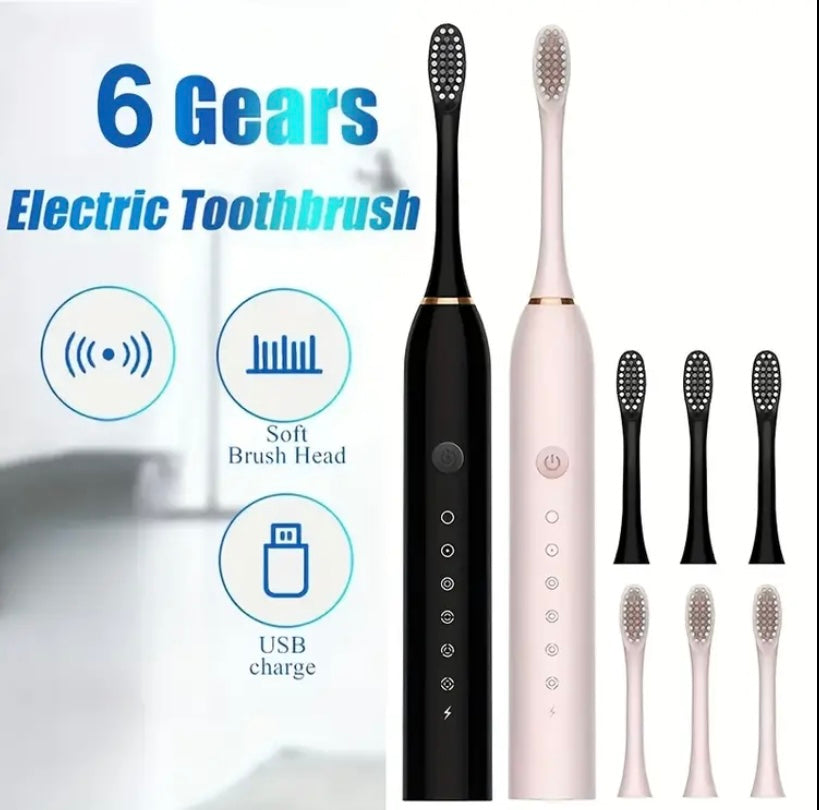 6-Speed Mode Smart Timer Electric Toothbrush
