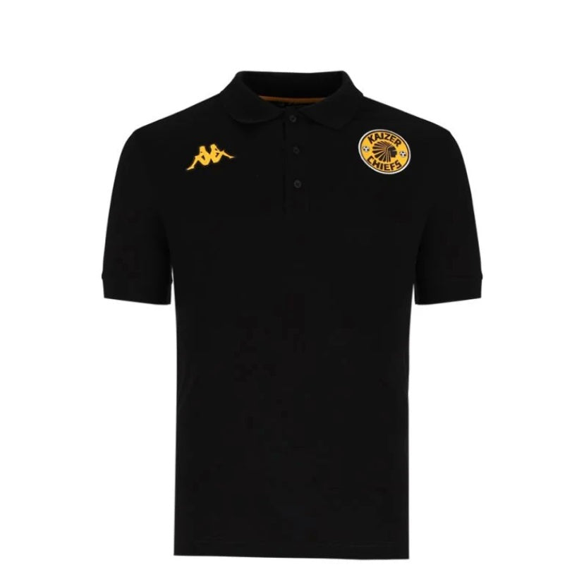 Kappa Kaizer Chiefs Men’s Black & Gold Golfers