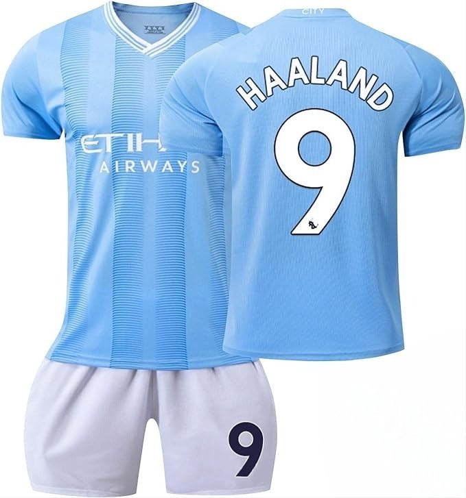 Kids Haaland Manchester City Full Kit – Blue