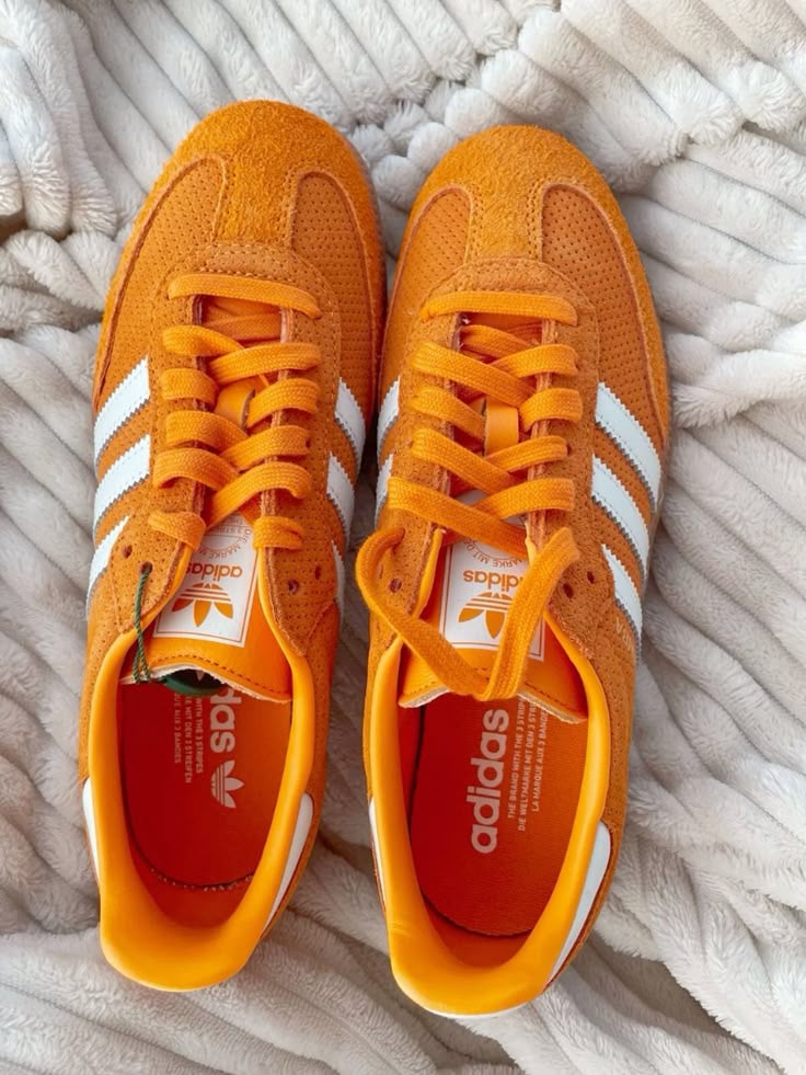 Orange Adidas Sambas